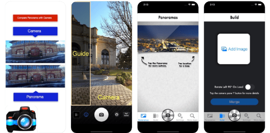 Panoroma user interfaces in iPhone